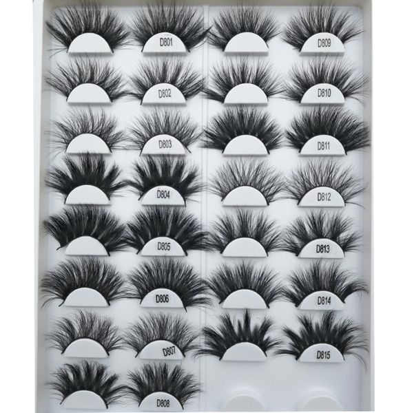 

25mm false eyelashes customzied logo luxury lashes dramatic lash 25 mm 3d mink eyelash9242898