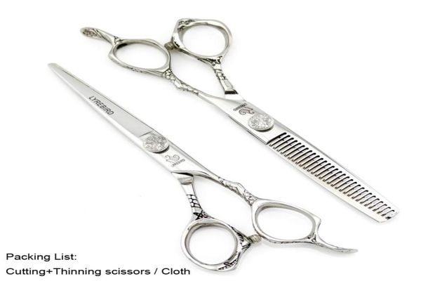 

lyrebird hair shears 6 inch barber hair scissors japan hairdressing scissors silvery rose screw dragon handle new2825718