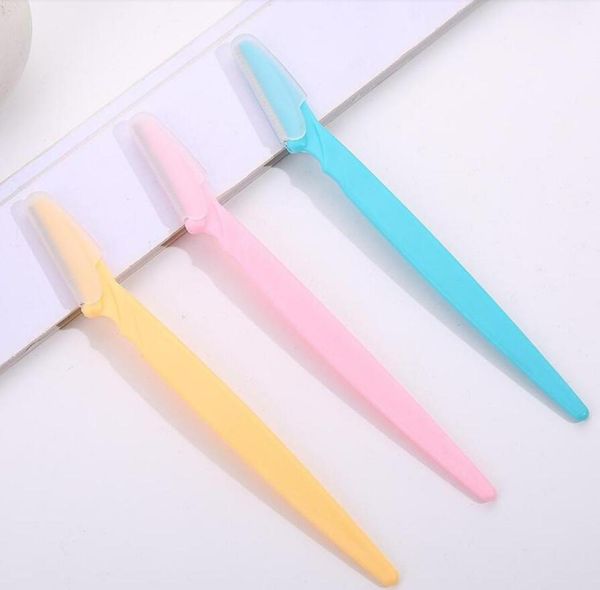 

1200pcs face eyebrow hair removal razor shaper trimmer shaver women facial razor with precision cover stainless steel makeup tool8711786