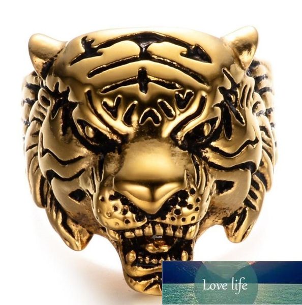 

classic punk domineering silver color metal tiger men039s ring animal style rock party jewelry factory expert design qual3918946