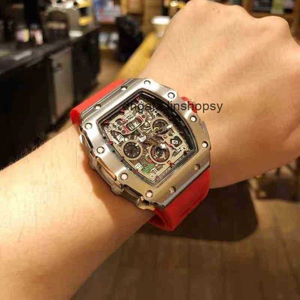 

asuperclone watches wristwatch designer lluxury mens mechanics watch richa milles wristwatch mechanical men's rm011 hollow out multifun, Slivery;golden