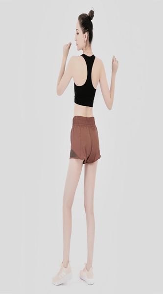 

womens yoga shorts high waist gym fitness training tights sport short pants fashion quickdrying solid trousers4859720