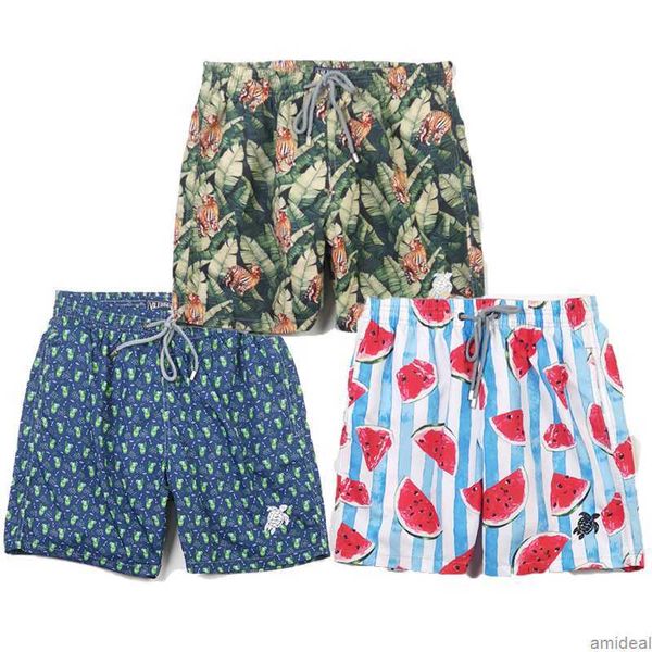 

designer men's vilebrequin shorts summer short animal printed beach pants trend loose joggers sweatpants essent sports fashion hip hop, White;black
