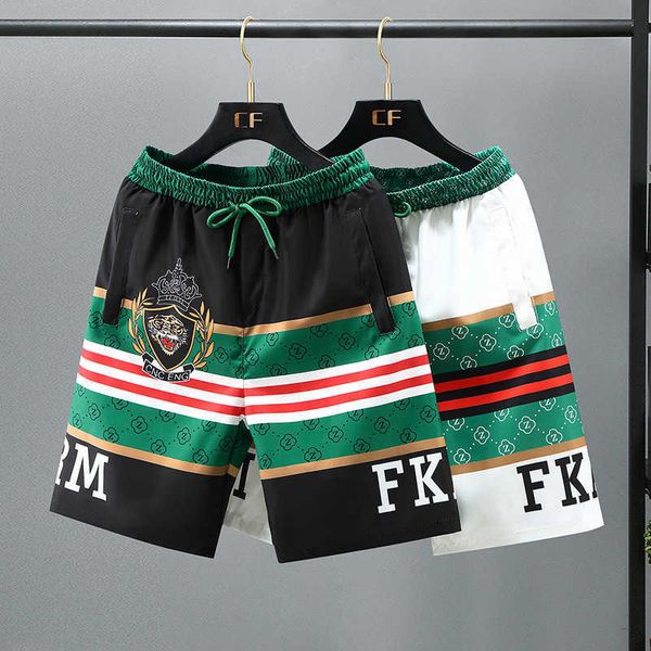 

shorts men's summer capris korean style fashion slim fit men's casual pants summer thin loose men's pants, White;black