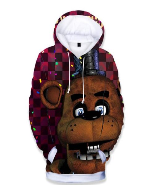 

discount 2 to 14 years kids hoodie five nights at freddys sweatshirt boysgirl hoody fnaf hoodie classic clothing5167814, Black
