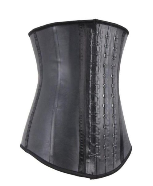 

women039s shapers classic colobia 100 rubber latex waist trainer big hooks steel boned corset black body shaper underbust cinc30844057823, Black;white