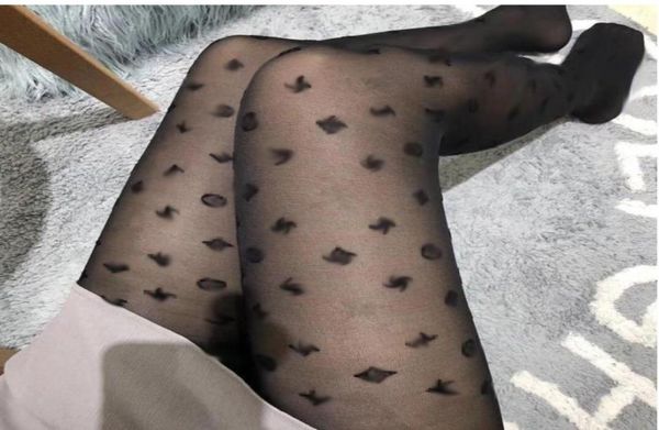 

long socks stockings tights women fashion designer 11 styles letters embroedery thin lace mesh tight soft breathable hollow l8196853, Black;white