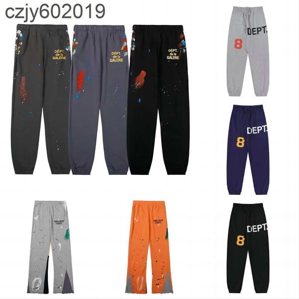 

men's jeans mens galleryes dept jeans pants galleryes dept sweatpants speckled letter print men's women's couple loose versat, Blue