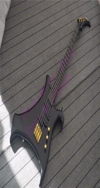

custom shop war 4 strings buzzard electric bass guitar abalone arabic numerals inlay gold hardware1684191
