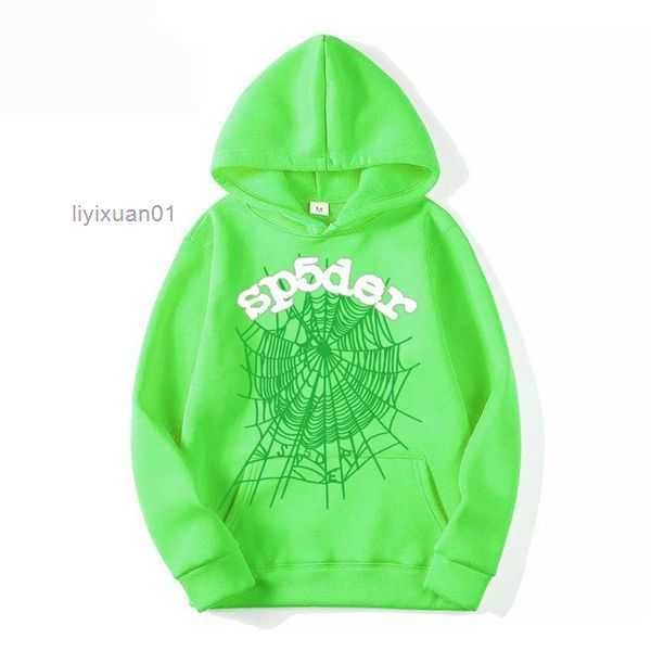 

spider men's hoodies sweatshirts black brown hoodie sports suit real p tracksuit web pullovers sp5der 555555 sweatpants 6nmy