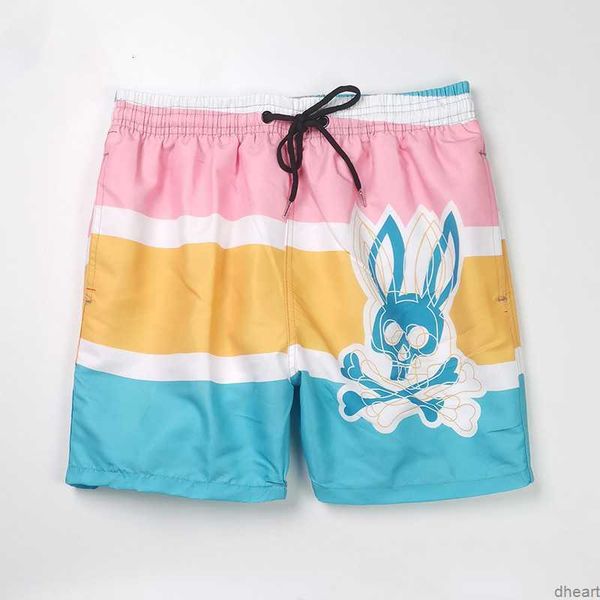 

designer psychos shorts for mens womens bunnys pants cotton sports fashion skull rabbit short clothing apparel street style tide knee length, White;black
