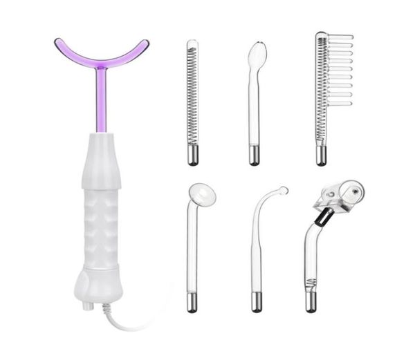 

2020 7 in 1 high frequency wand skin care machine purple color for wrinkle removal home use dhl 2908934