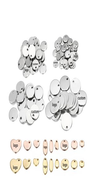 

fashion jewelrycharms 1050pcs 630mm stainless steel charms round dog tag pendant stamping blanks pendants for custom necklaces d6918820, Silver