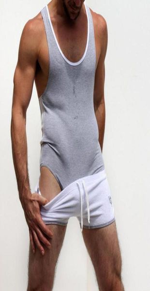 

men039s body shapers leotard onepiece underclothes singlet look comfy modal material six percent lycra shapewear three co9241393, Black;brown
