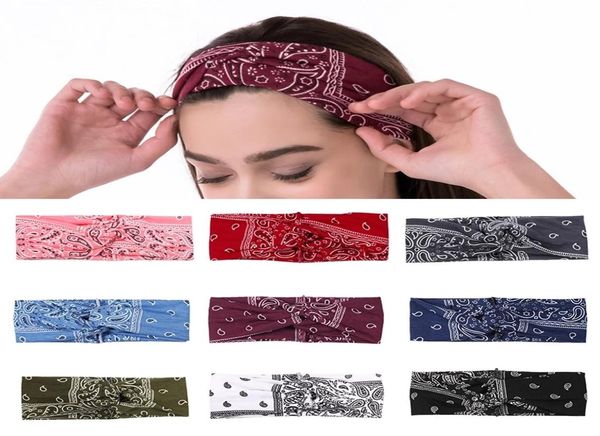 

elastic hair bands cashew flowers printed headbands for women sports yoga bandana turban headwear hair accessories7935811
