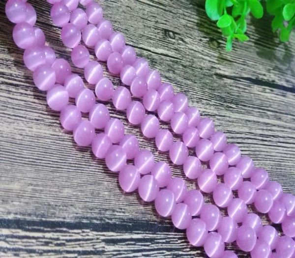 

6mm round beads a grade cats eye glass loose beads10mm holewhitecreampinklt powderdk browndk yellowlt pink3014470, Crystal