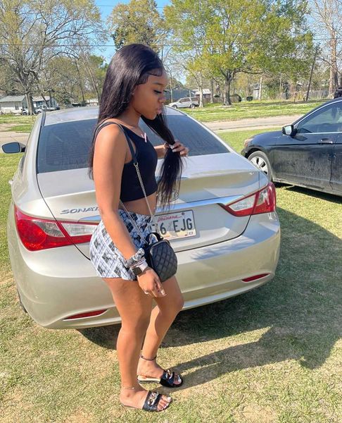 

personalized trend spicy girl black tank t-shirt summer top, White