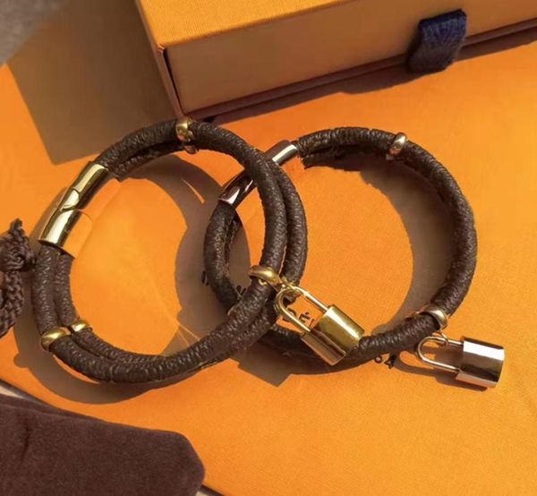 

2022 fashion vintage clover leather bracelets classic men women charm bracelets designer jewelry gifts5651091, Golden;silver