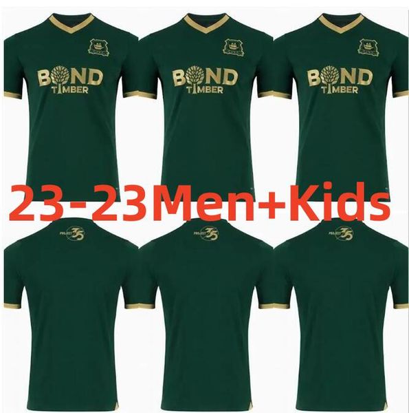 

23 24 plymouth argyle soccer jerseys home pleguezuelo hayden gibson ennis mayor wright edwards mumba 2023 away jersey football shirts man gr, Black;yellow