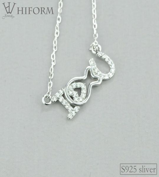 

925 sterling silver love heart pendant necklace for women with zircon rose color s925 cute jewelry gifts to friends2481149