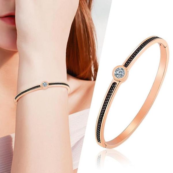 

bangle designer jewelry square black zircon white round accessories lot gold bracelets woman fashion 2021 luxury brands3017489