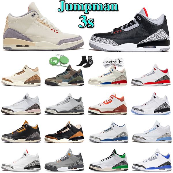 

2023 jumpman 3 basketball shoes 3s womens mens sneakers hide n sneak palomino mars stone white cement reimagined lucky green unc fire red ka