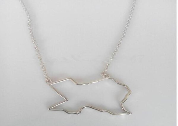 

10pcs n081 states outline texas necklace america map necklace charm usa tx state necklace simple hollow geography necklaces46377734860071, Silver