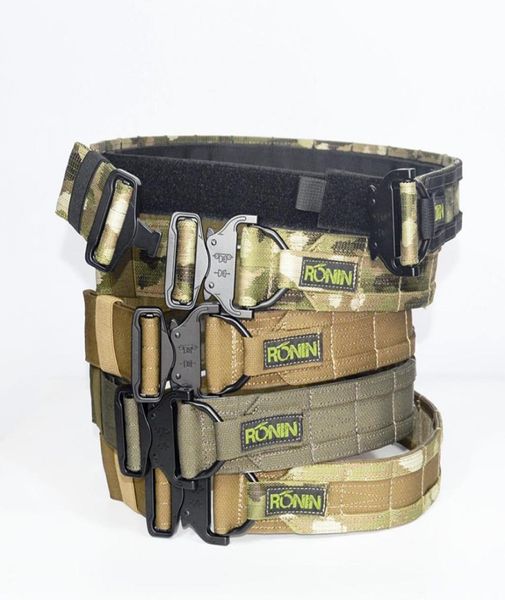 

tactical ronin belt 5cm molle suit lnternal and external mc rg ranger quick release men039s belts7740429, Black;green