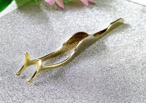 

false eyelash tweezers fake eye lash curler applicator clip makeup tool beauty golden color and rose gold tweezer3398100