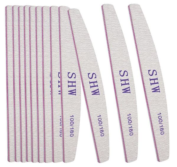 

1215 pack professional nail file set doublesided 100180 grit emery board manicure tools for nail grooming and styling1950583