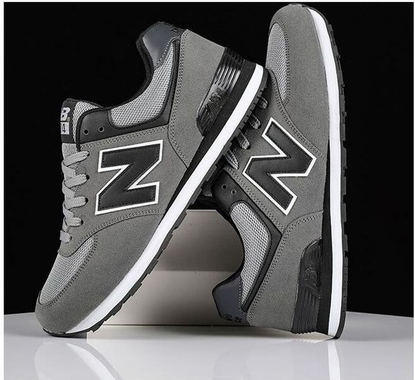 

men women casual sports shoes breathable mesh low cut lace-up leisure sneakers outdoor zapatos trainers size 36-46, Black