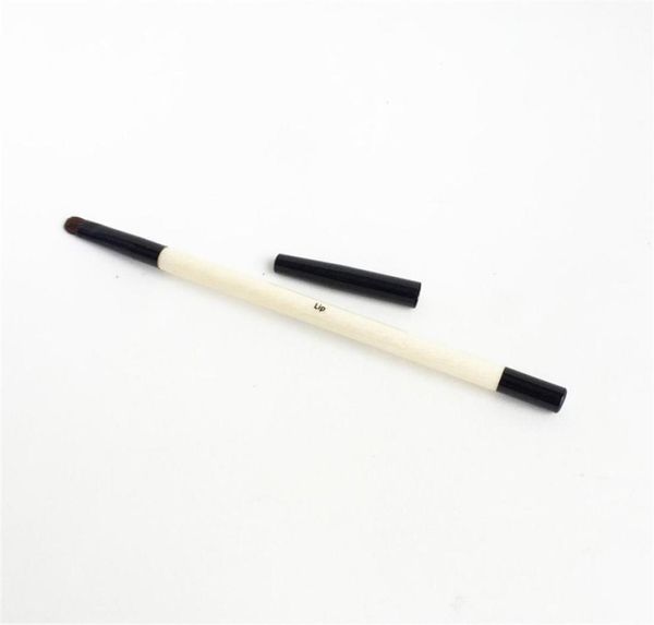 

wood handle lip makeup brush with cap precision lipstick stain or gloss applicator beauty makeup blending tool9757926