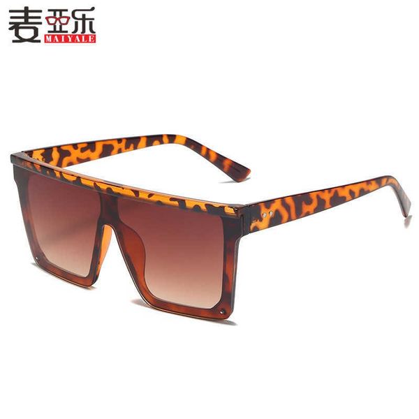 

sunglasses for export 2022 new men's fashion big frame leopard print sunglasses women, White;black