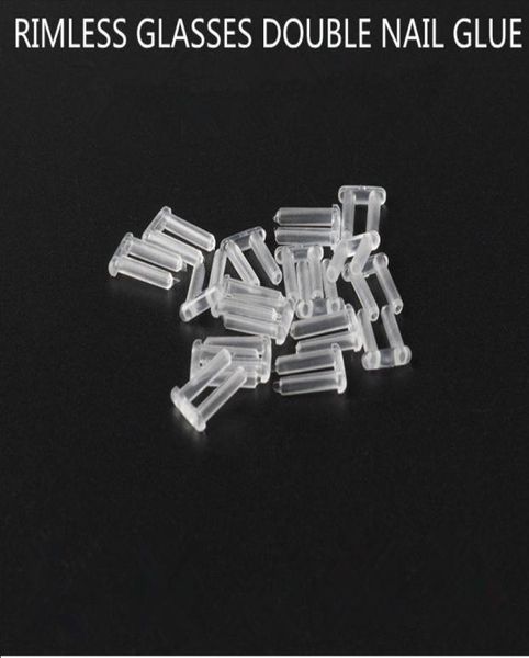 

100pcs brand rimless glasses double rubber plug mutisizes optical glasses accessories optical shop stuffs whole 7286387
