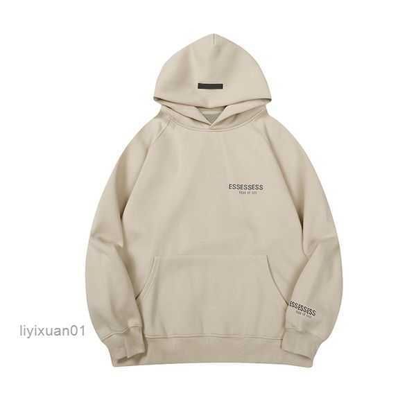 

essentail hoodie warm designer hoody mens1977 lovers suit hooded mens women streetwear pullover sweatshirts loose jumper reflective roeb, Black
