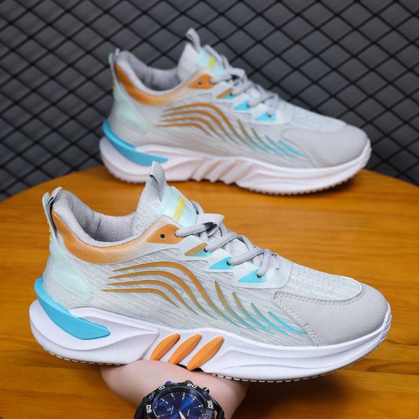 

trendy sports shoes for men low thick sole youth sneakers casual running trainers white black new design