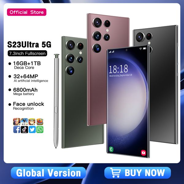 

s23 ultra cell phones unlocked mobile android 12 5g 6.8inch 512gb s 23 ultra smartphone