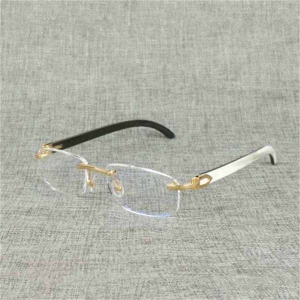 

trend designer natural wood square clear men buffalo horns oversize random for women read glasses oculoskajia new, White;black