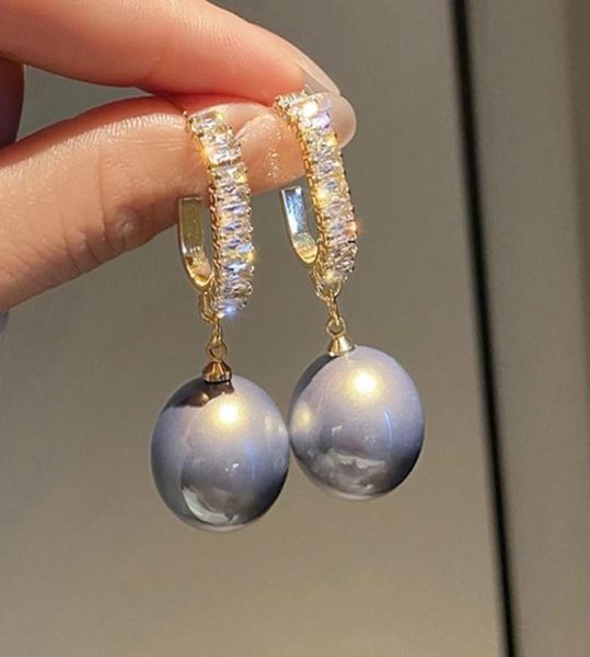 

oversized white pearl dangle bohemian fashion gold round earrings wedding jewelry gifts4027301, Silver