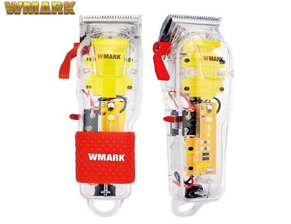 

wmark rechargeable barber hair trimmer hair cutting machine transparent hair clippers for men professional cordless trimmer 2207215763196