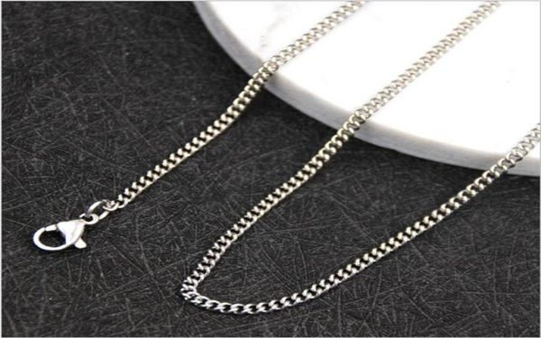 

factory whole stainless steel side chain necklace 19mm 1824inches fashion jewelry for men and women can customize more9950651, Silver