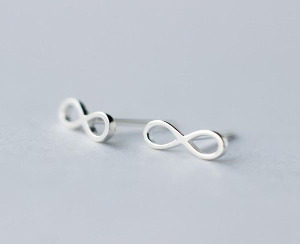

silver 925 jewelry earrings sterling silver earrings infinite symbol quot8quot delicate and elegant silver symbolic earrings f5004586, Golden;silver