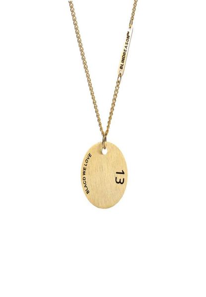 

fashion jewelry men women round card charm pendant necklaces stainless steel design 70cm long chain trendy necklace for gifts5807855, Silver