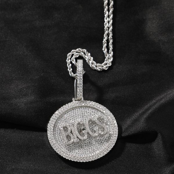 

designer jewelry custom moissanite jewelry mens fashion iced out 925 sterling silver gold plated pendant