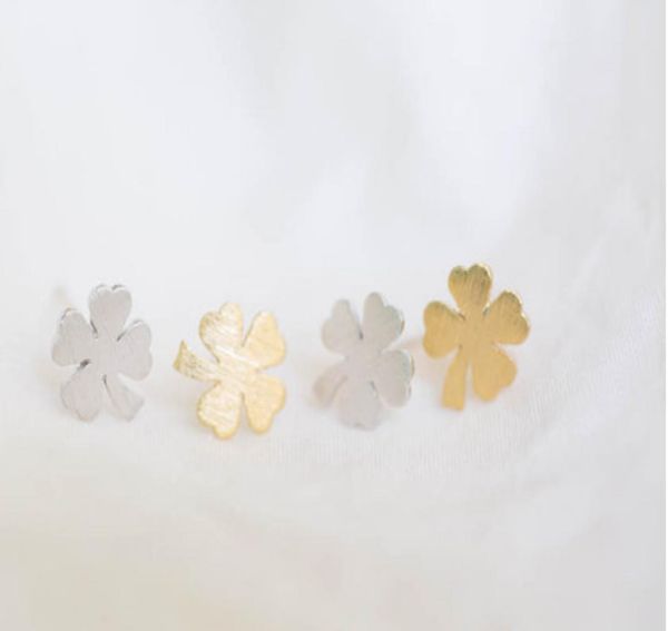 

in 2016 a clover compound new fashion women039s earrings lovely earrings whole gift2041885, Golden;silver