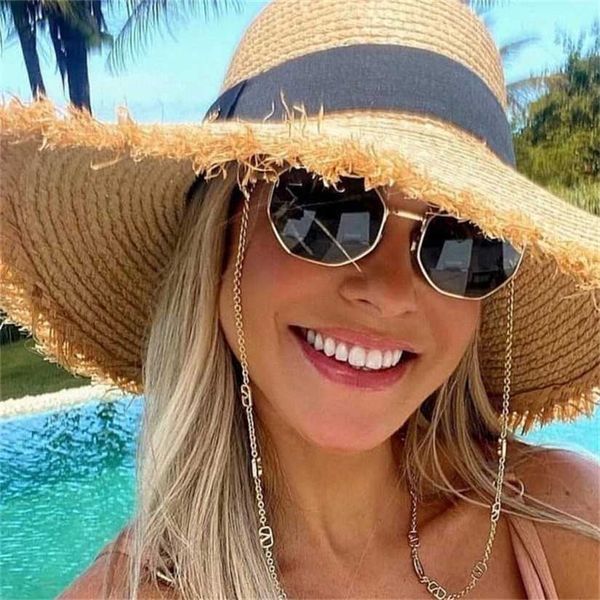 

2023 new warren family metal small frame sunglasses ins net red same style chain sunglasses va2040, White;black