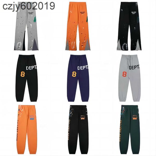 

men's jeans mens galleryes dept jeans pants galleryes dept sweatpants speckled letter print men's women's couple loose versat, Blue