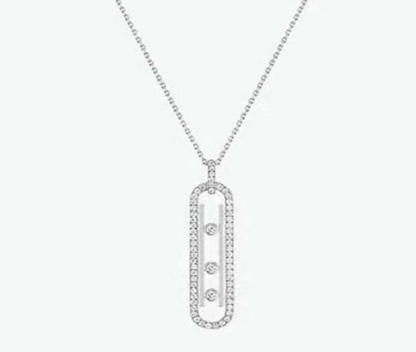 

chains classic 925 sterling silver lady necklace full of diamonds european and american fashion simple exquisite gift3483179