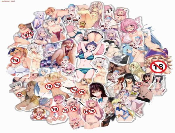 

new outdoor games waterproof 103050100pcs anime hentai waifu stickers suncensored decals for lapphone luggage cu7723289
