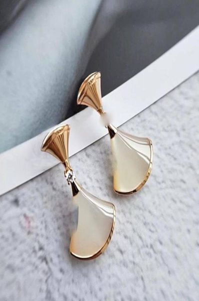 

fashion luxury jewelry dangle earring designers studs fan shape divas dream earrings diamonds small skirt female elegant jewelry f1560373, Silver